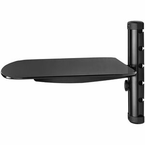 Single AV Wall Shelf with Glass