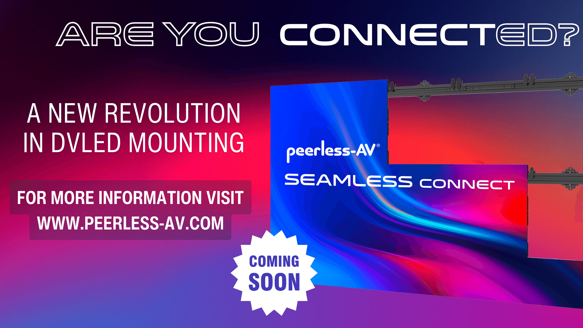 Peerless-AV® kündigt die weltweite Einführung von SEAMLESS Connect Universal an